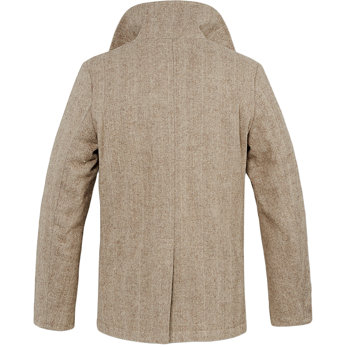 Brandit Vintage Mens Pea Coat Classic Windproof Wool Reefer Us Navy